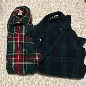 L.L. Bean Flannel Button down bundle